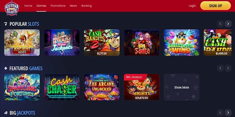 All Star Slots Casino Screenshot