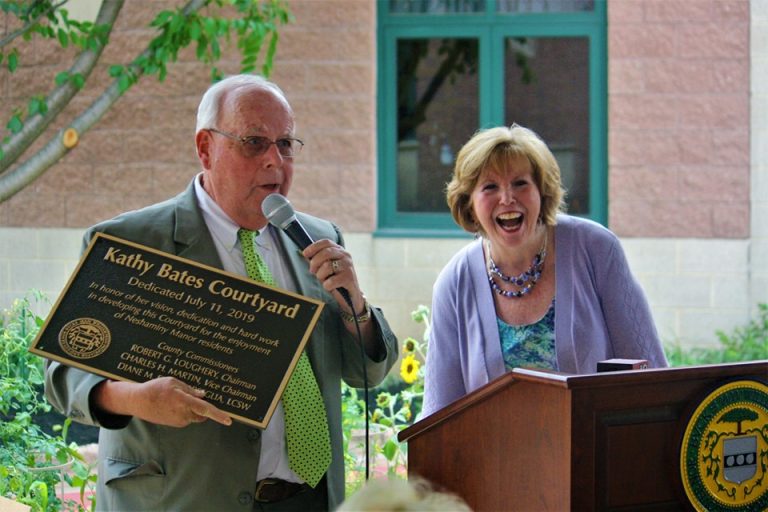 Courtyard named after longtime director