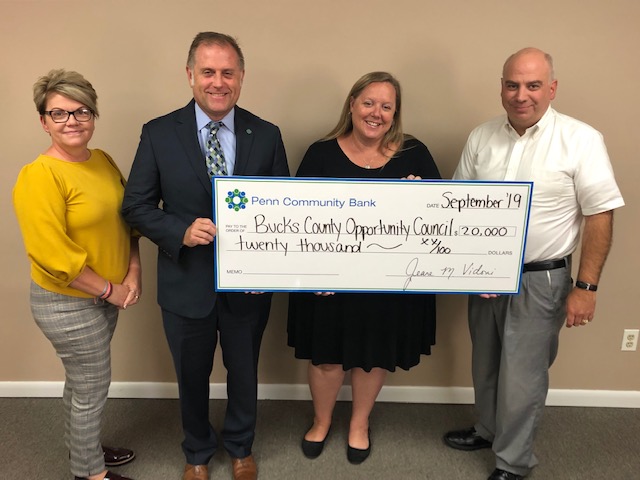 Penn Community Bank donates $20,000 to support Bucks County Economic Self-Sufficiency Program