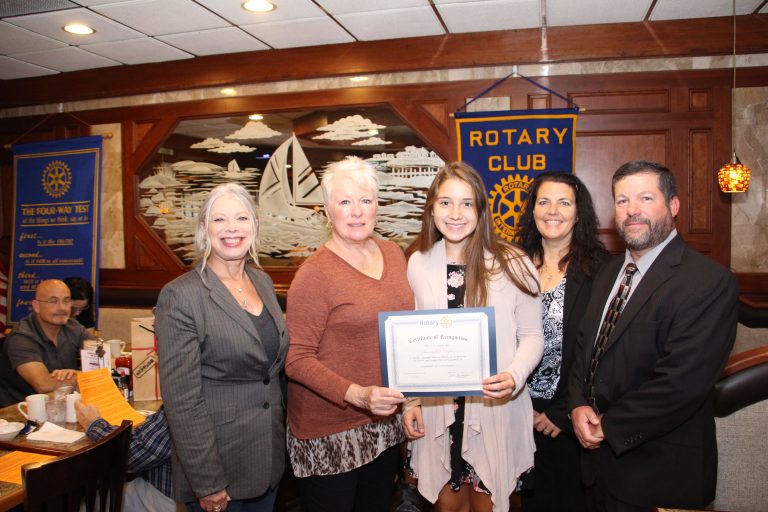 Rotary Club of Feasterville announces Student of the Month