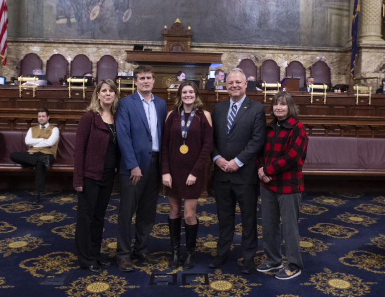 Warren honors Council Rock North state champion tennis player Amelia Honer