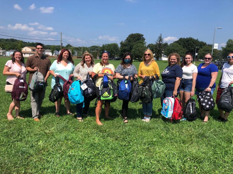 Bensalem Democratic Organization donates backpacks