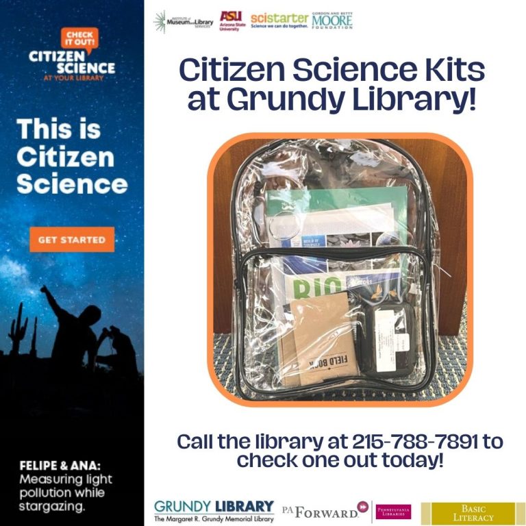 Citizen Science Kits at the Grundy Library