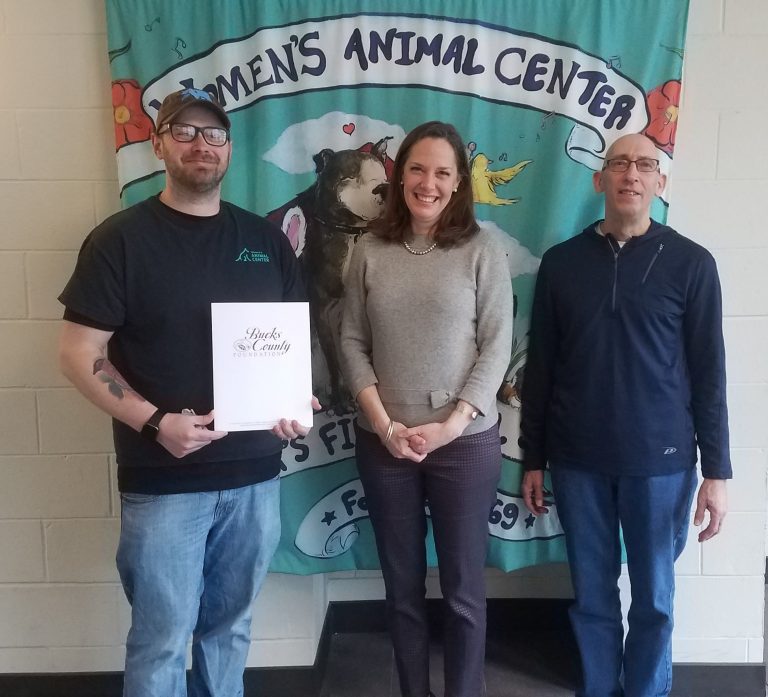 Women’s Animal Center awarded $10,000 from Bucks County Foundation