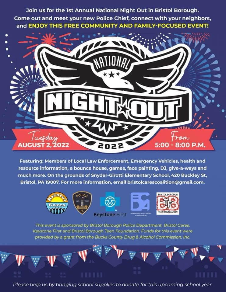 National Night Out is Aug. 2