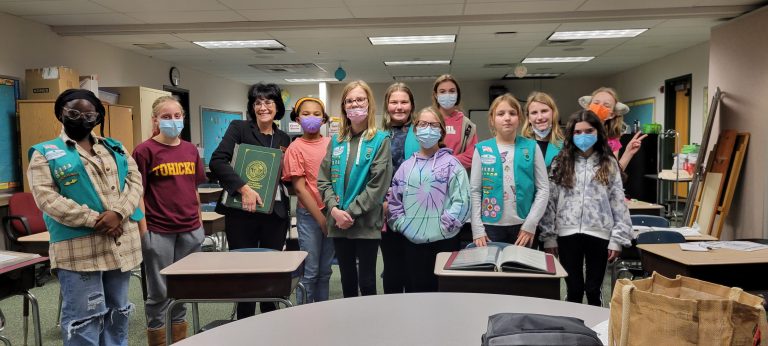 Local Girl Scout troop creates ‘Little Free Libraries,’ among other year-long efforts