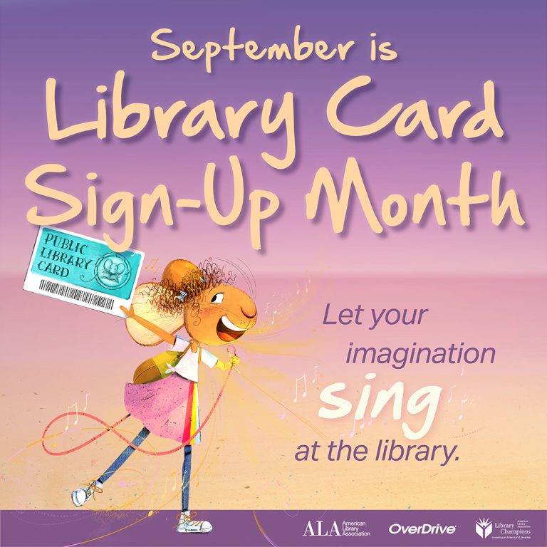 September is Library Card Sign-Up Month