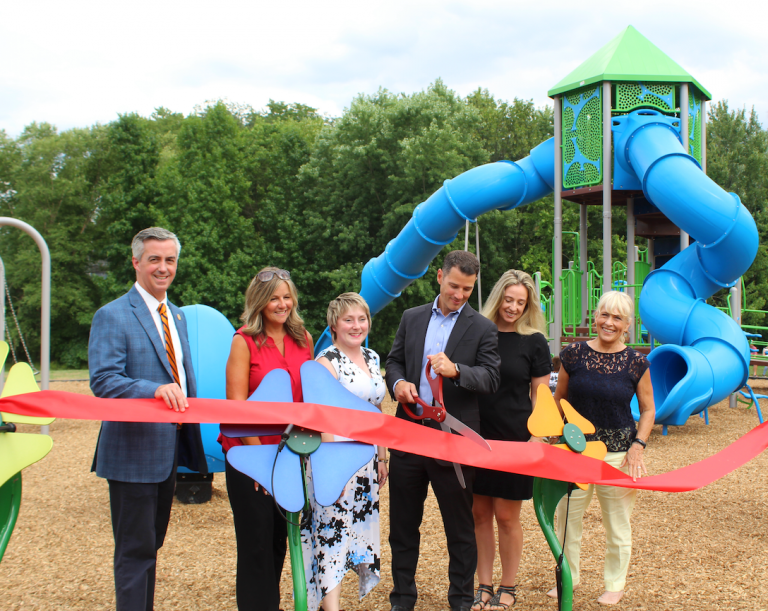 Ribbon cutting at Cobalt Ridge Park