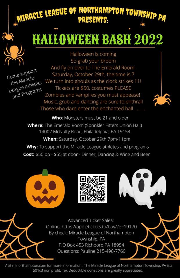 Miracle League Halloween Bash set for Oct. 29