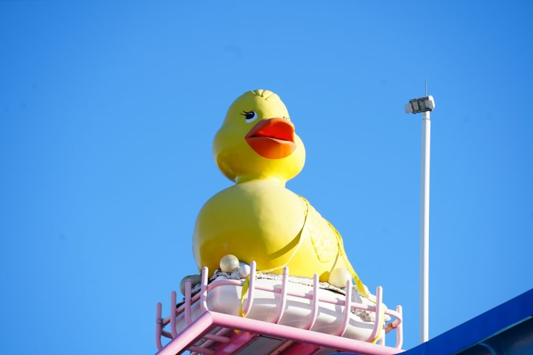 Rubber Duckie at Sesame Place gets new home