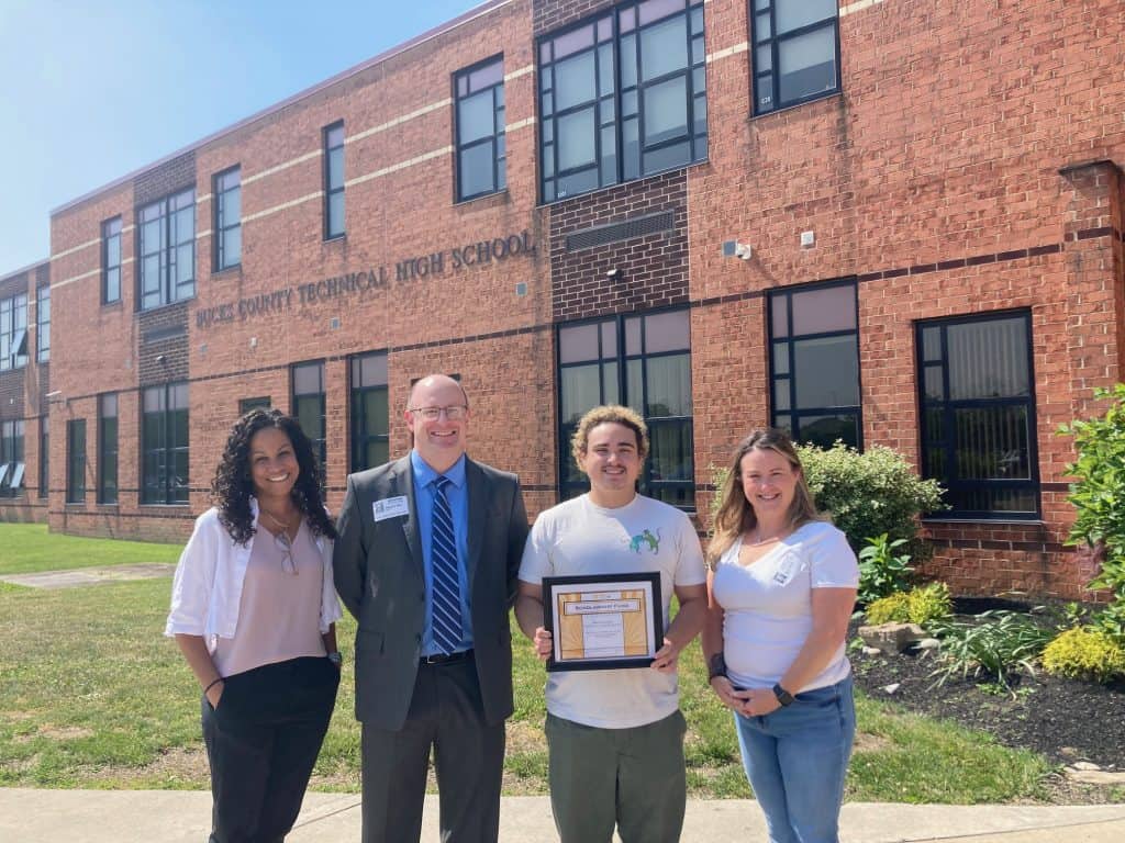 TMA Bucks Foundation Scholarship presented to Bucks County Technical TMA Bucks Foundation Scholarship presented to Bucks County Technical
