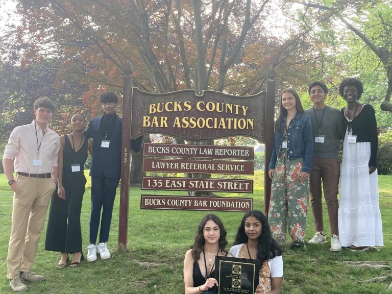 Bensalem Mock Trial Team honored by Bucks County Bar Association