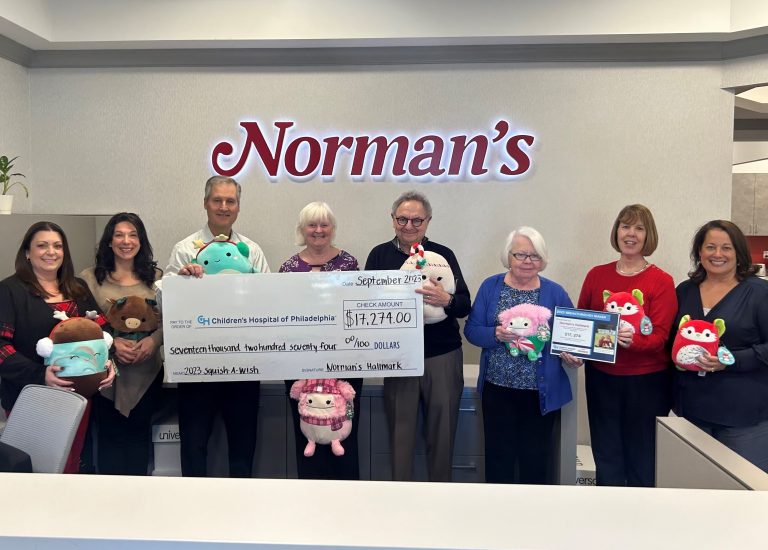 Norman’s Hallmark ‘Squish-A-Wish’ raises $17K for CHOP Children’s Fund