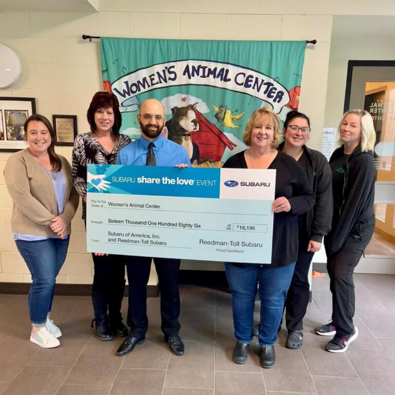 Reedman Toll Subaru donates $16K to Women’s Animal Center