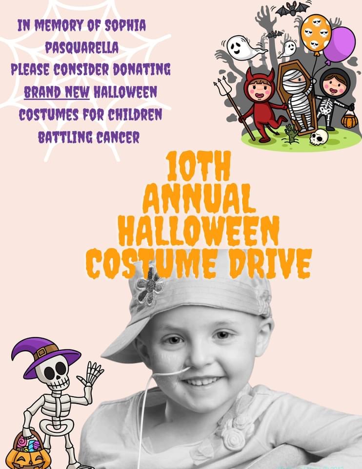 Halloween costumes are being collected through Oct. 5 for CHOP patients 