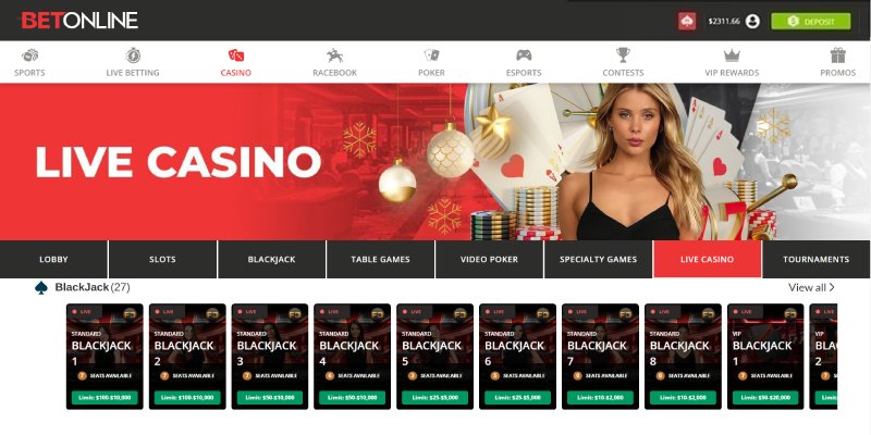 Betonline Casino Live Dealers