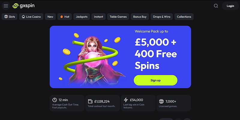 GxSpin Casino EU - Bonus