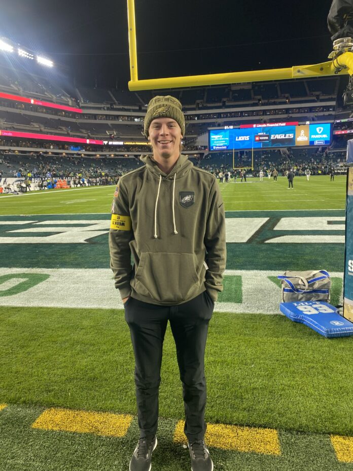 DelVal Student Takes the Field at Eagles Game Through Internship