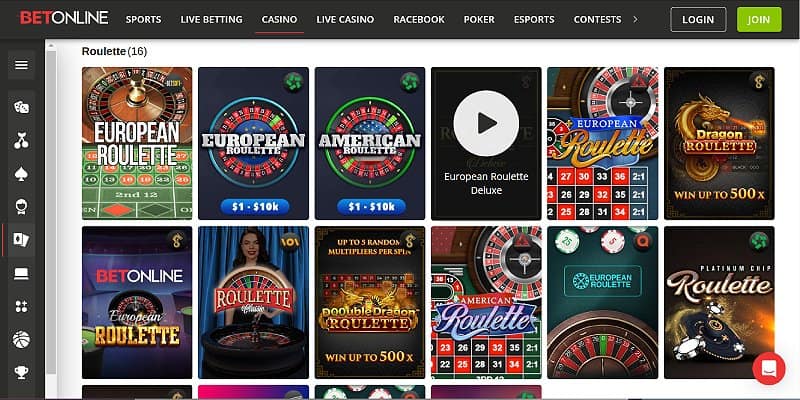 BetOnline Casino US